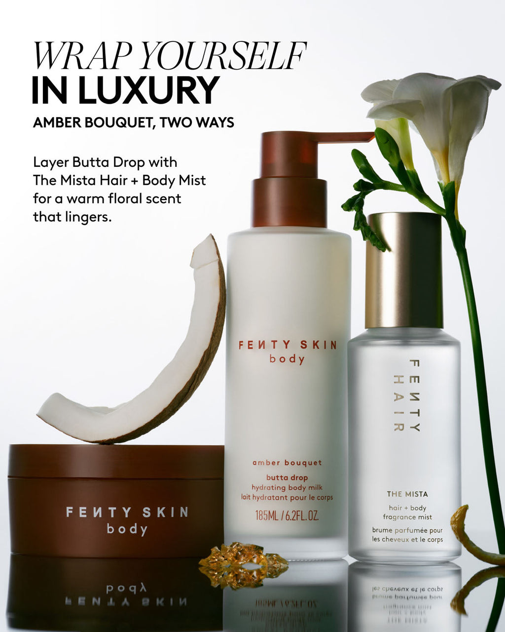 Butta Drop Whipped Oil Body Cream with Tropical Oils + Shea Butter ¡ª Amber Bouquet